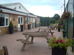 Clubhouse exterior and patio